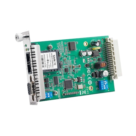 Moxa Rs-232/422/485 To Fiber Optic Converter. Sc Multi-Mode. Slide-In TCF-142-M-SC-RM